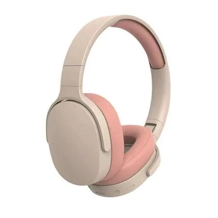 Wireless Bluetooth Over Ear Headphones with Intelligent Noise Cancelling, Adjustable for Sports and Travel, Orange