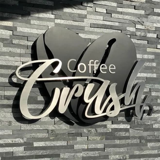 3D Business Letters Reverse Channel Metal Letter Sign