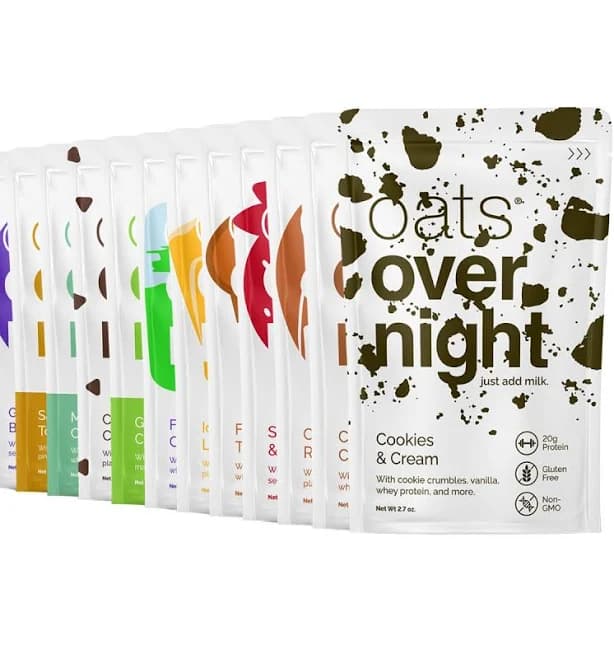 Overnight Oats Shake High Protein & High Fiber Breakfast