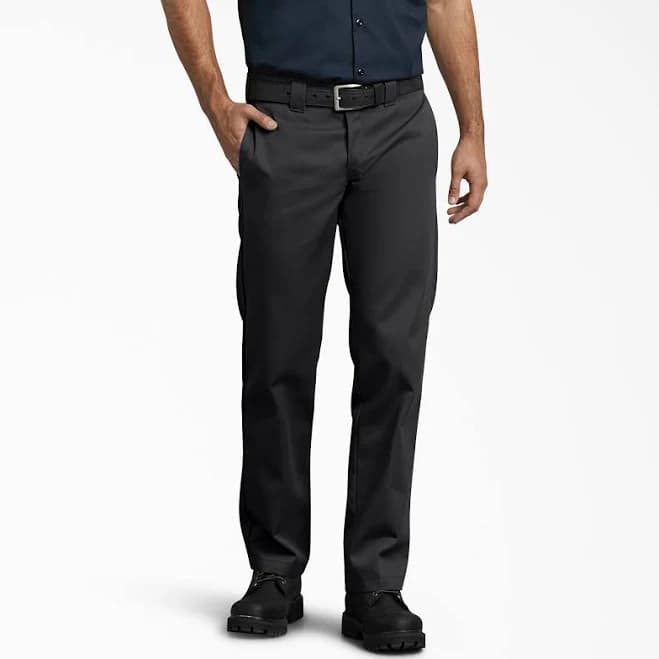 Dickies Men's Slim Straight Fit Twill Work Pants