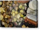 Fried Potatoes And Snacks On The Grill Acrylic Print by Panoramic Images - Fine Art America