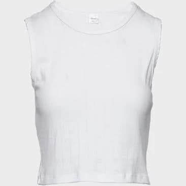 LESET Pointelle Sleeveless Women Crewneck Top