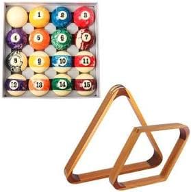 GSE Games & Sports Expert 2-1/4" Marble Swirl Billiards Pool Balls Set