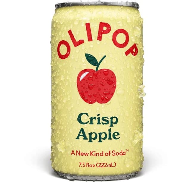 Olipop Crisp Apple Prebiotic Soda