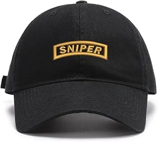 Men's Baseball Caps Embroidered Army Sniper Washed Cotton Vintage Caps