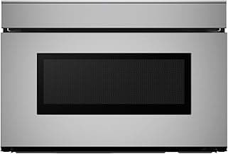 SMD2479JS Smart Microwave Drawer Oven with Easy Wave Open, 24-inch, 1.2 Cubic Feet, 950 Watt, Concealed Glass Touch Control Panel, Compatible with Alexa Certified, Stainless Steel