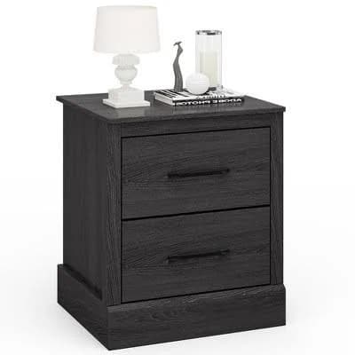 Costway 2 Drawer Nightstand