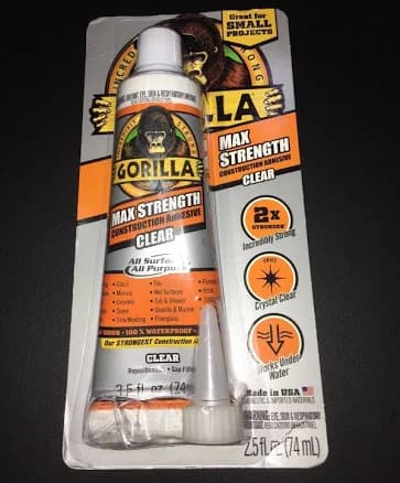 Gorilla Max Strength Clear Construction Adhesive