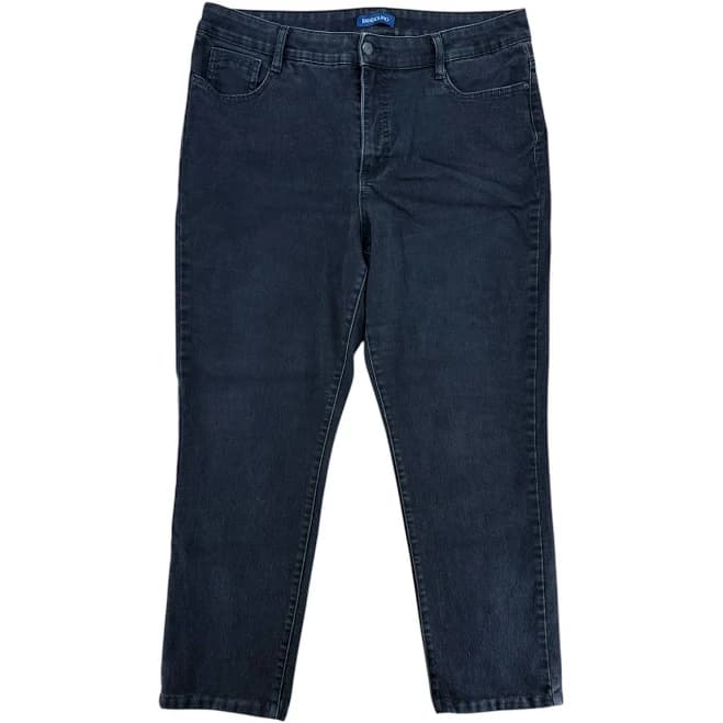 Bandolino Jeans | Bandolino Amy Style Dark Gray Wash Denim Straight Leg Jeans (Size 16) | Color: Black/Gray | Size: 16 | Rrr_Thrift's Closet
