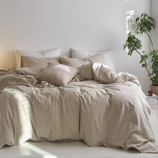 Moomee Striped Duvet Cover Set