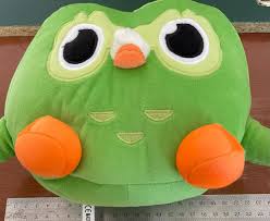 Green Duolingo Owl Plush Toy Duo Plushie of Duo the Owl Cartoon Anime Owl Doll S | eBay