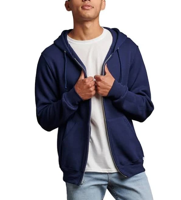 Dri Power Hooded Full-Zip Sweatshirt Russell Men's Athletic