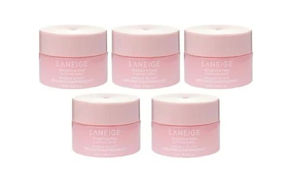 LANEIGE Bouncy & Firm Sleeping Mask Mini Bundle Set 5 Pcs