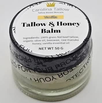 Tallow & Honey Balm jar