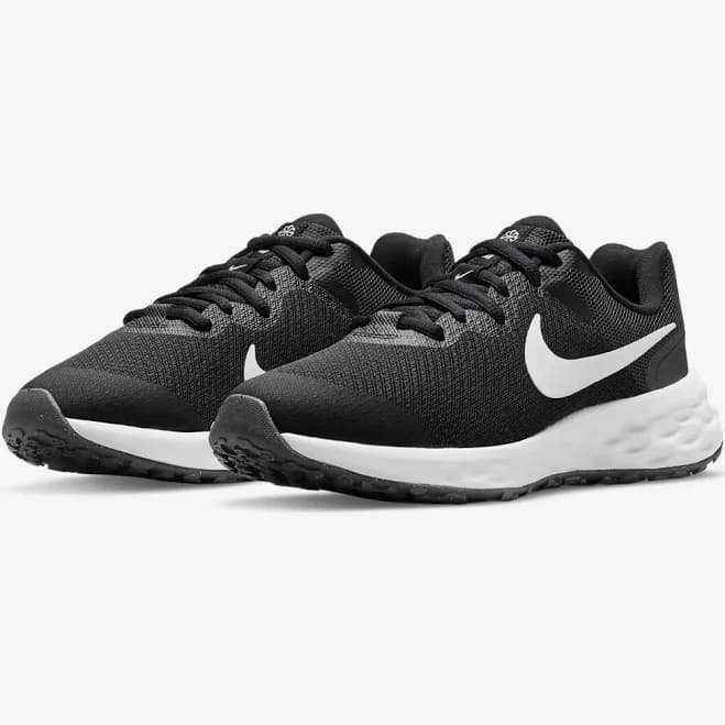 Nike Revolution 6 DD1096-608 Sneakers Kids US Pink Black Road Running Shoes