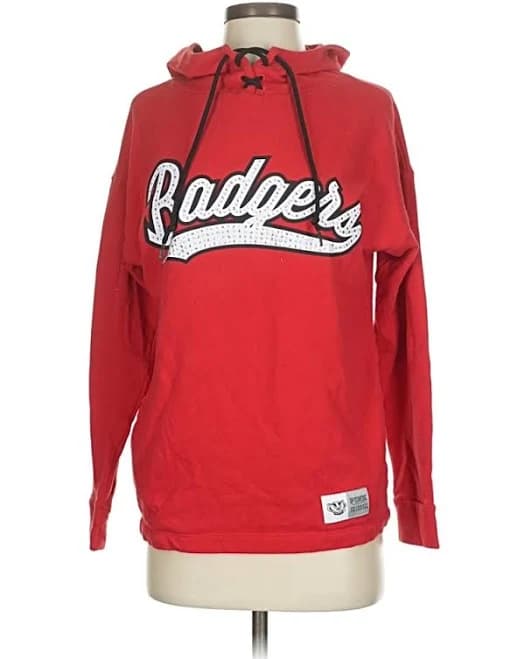 Victoria's Secret Pink Pullover Hoodie: Red Tops - Women's Size X-Small, ThredUp