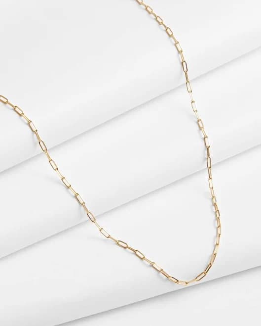 Madewell Sterling Silver Demi-Fine Paperclip Chain Necklace