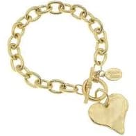 Gold Heart Toggle Bracelet