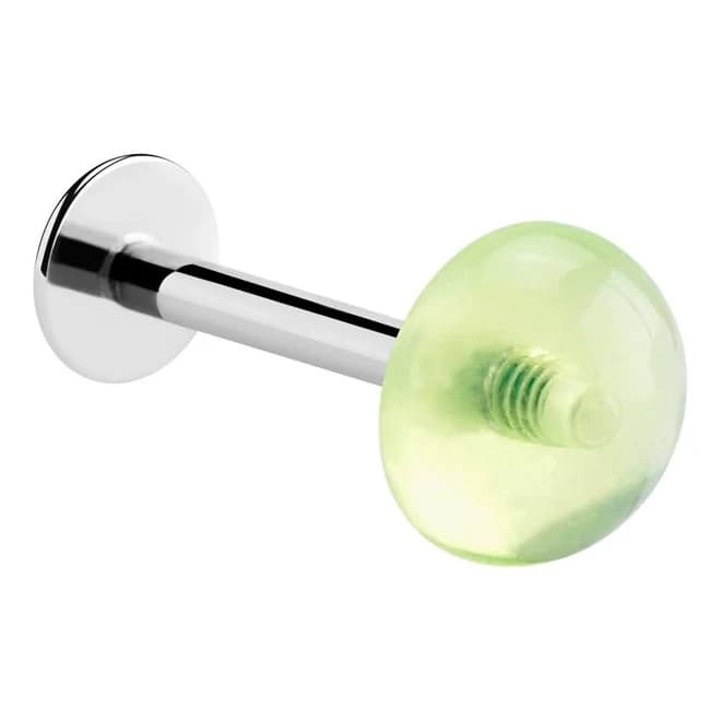 Crazy Factory Surgical Steel Labret with Half Ball Lip