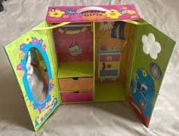 Vintage 1999 Groovy Girl Doll Carrying Case Wardrobe Closet Storage | eBay