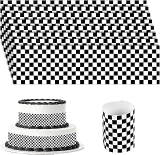 8pcs Race Car Cake Border, Race Car Theme Birthday Cake Border Strips Decoration Non-Edible Dessert Decorations Craft Accessories for Birthday Party Supplies