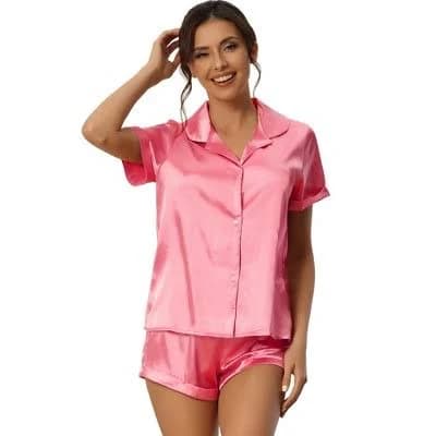 Inspire Chic Women's Satin Lounge Set