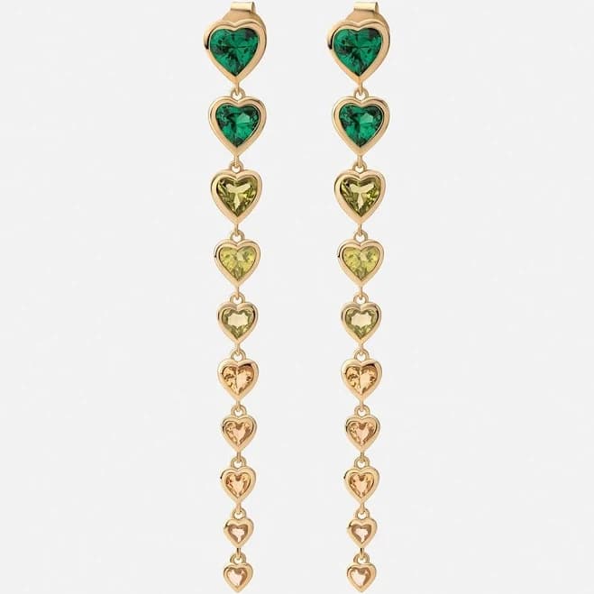 Miansai Women's Tali Multi Heart Gold Vermeil Earrings