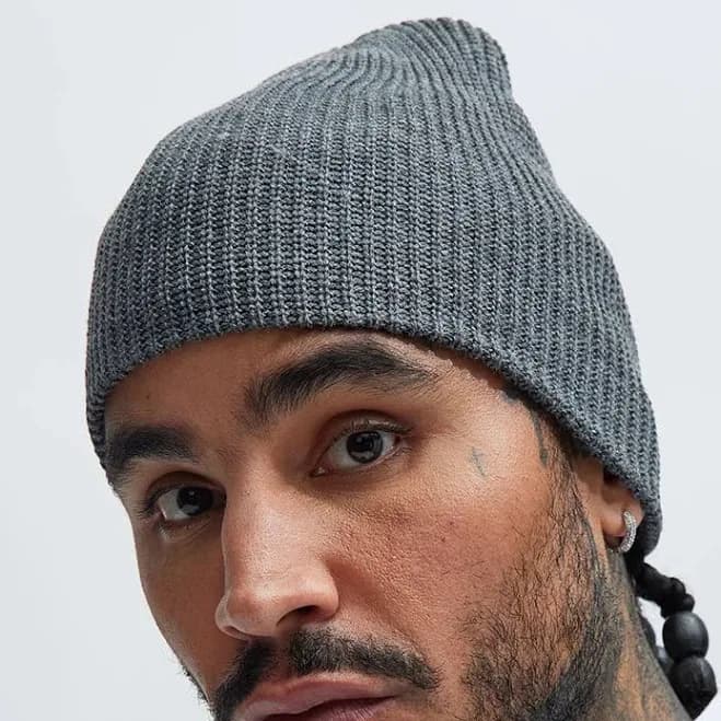 Fashion Nova Men's Ribbed Beanie Hat