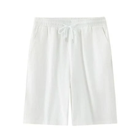 Men's Casual Elastic Waist Drawstring Shorts with Pockets