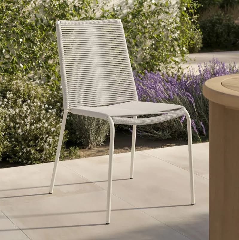 Article 2x Outdoor Dining Chairs Woven Rope Steel Frame