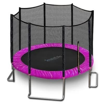 SereneLife 10 Foot Outdoor Trampoline with Safety Net
