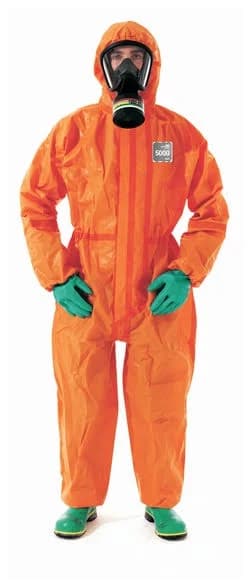 Ansell AlphaTec Microchem Coveralls with Hood