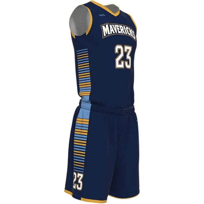 Custom V-Neck Basketball Uniform
