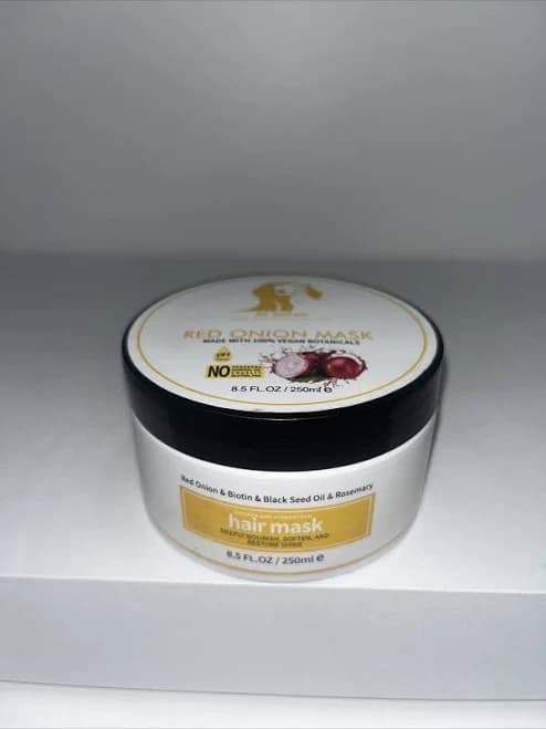 Red Onion Hair Mask With Biotin Rosemary & Black Seed Oil