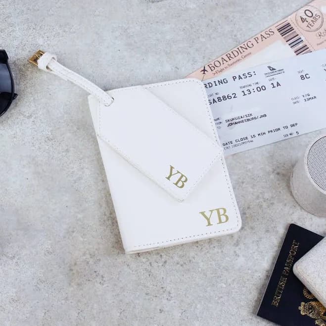 Personalised Passport Holder and Luggage Tag