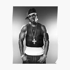 50 Cent Tee Premium Matte Vertical Poster