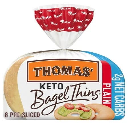 Thomas' Bagel Thins Keto Plain Pre-Sliced Bagels