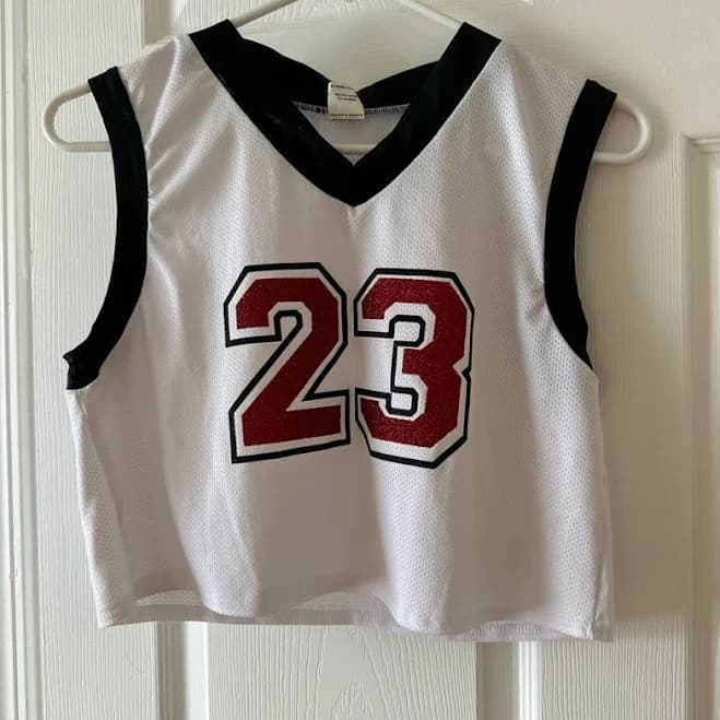 Sports Jersey with Red Number 23
