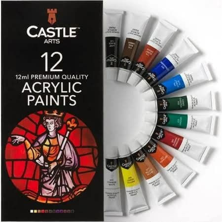 Castle Arts 12 Piece Acrylic Paint Set
