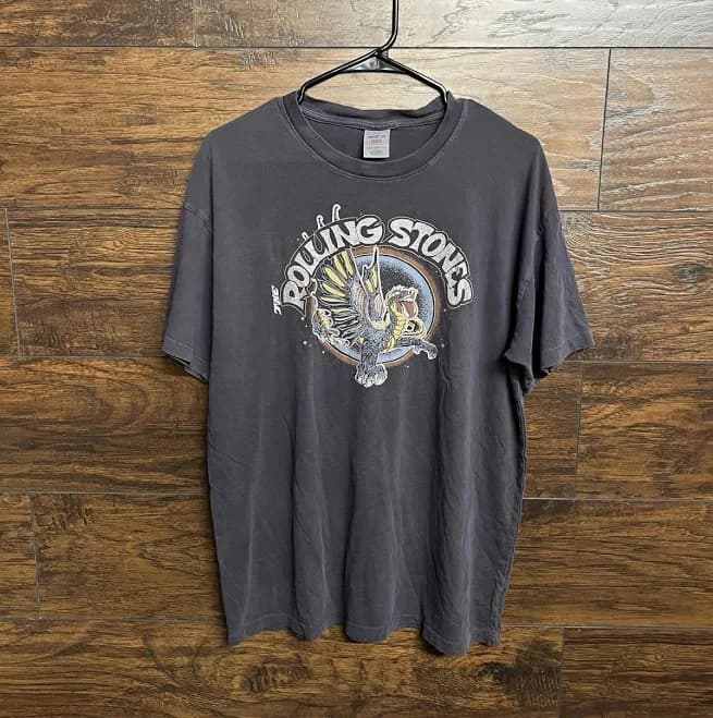 The Rolling Stones Dragon T-shirt - Dragon Silver Text -xs