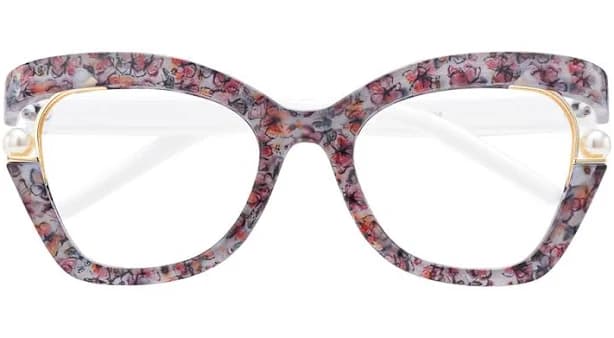Adelina Floral Fashion Cateye Glasses