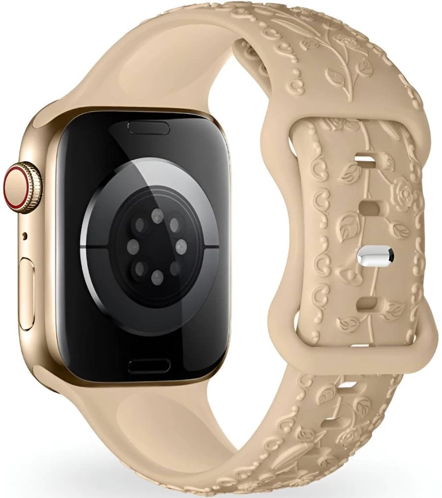 Apple Watch Bracelet silicone with floral pattern