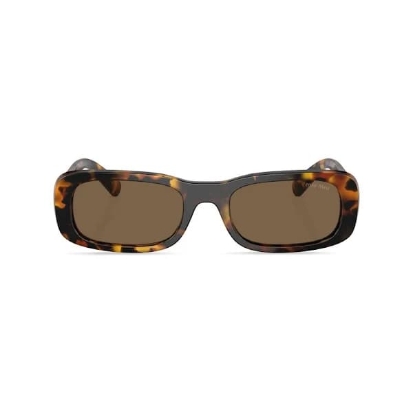 Miu Miu Rectangle-frame Tortoiseshell Sunglasses