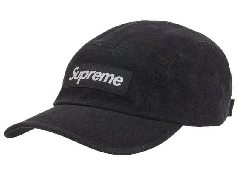 Supreme Men's Washed Canvas Camp Cap