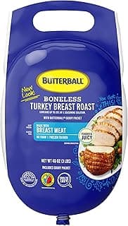 Frozen Boneless Turkey Breast Roast with Gravy Packet, 3lbs.