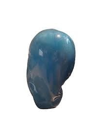 Vintage Ceramic Lady Head Statue Solid Blue Collectible | eBay