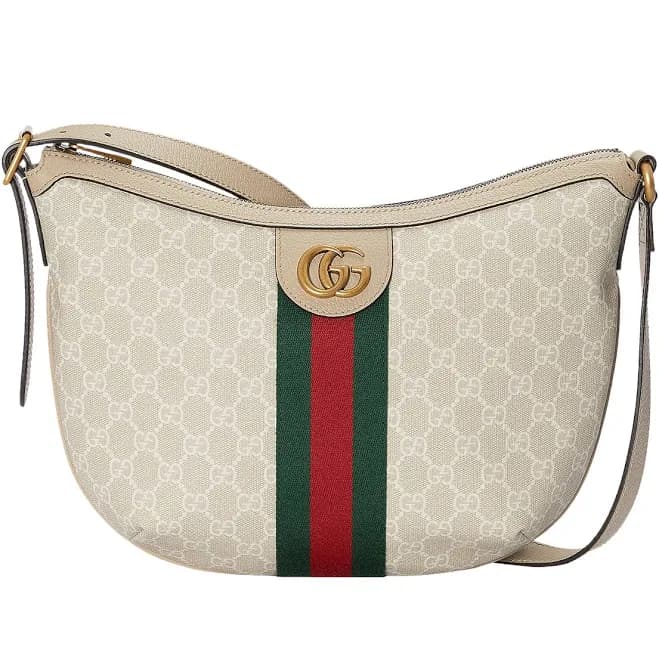 Gucci Women's Ophidia Gg Webbing-Trimmed Coated-Canvas Cross-