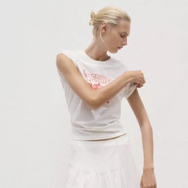 Woman Mango fruit print t-shirt