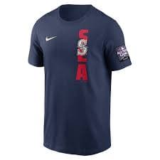 Men's Seattle Mariners Yusei Kikuchi Nike Navy 2021 MLB All-Star Game Name & Number T-Shirt
