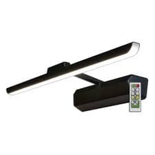 Westek Satin Black 16 in. LED Swivel Picture Light with Remote Control BL-PL16-BK - The Home Depot